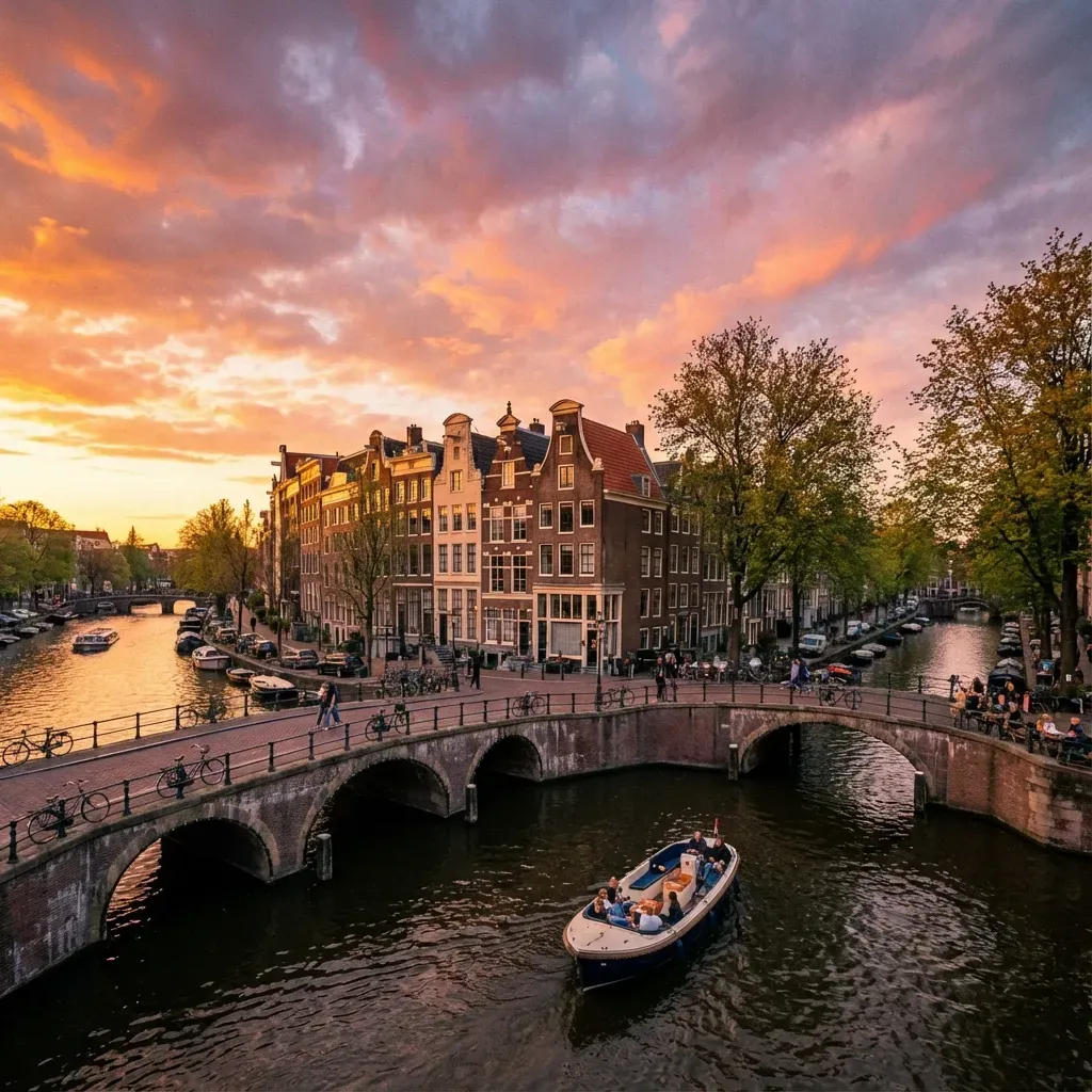 Amsterdam Canal Background